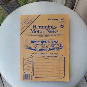🔥 FEB 1990 Vintage HEMMINGS MOTOR NEWS — COLLECTOR ISSUE